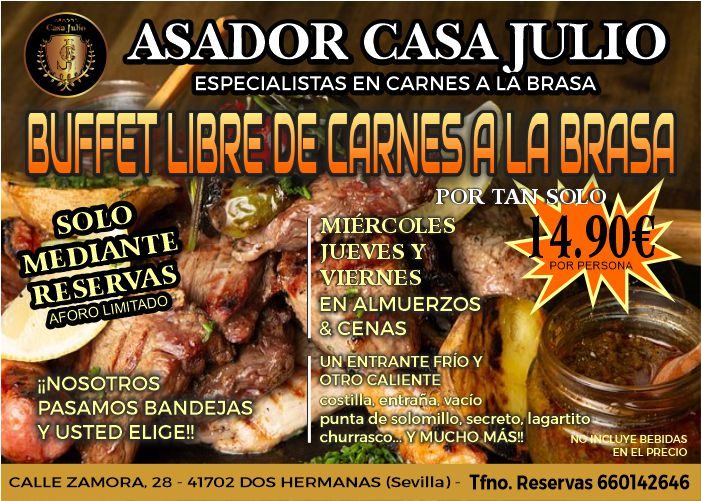 BUFFET CARNES ASADOR CASA JULIO